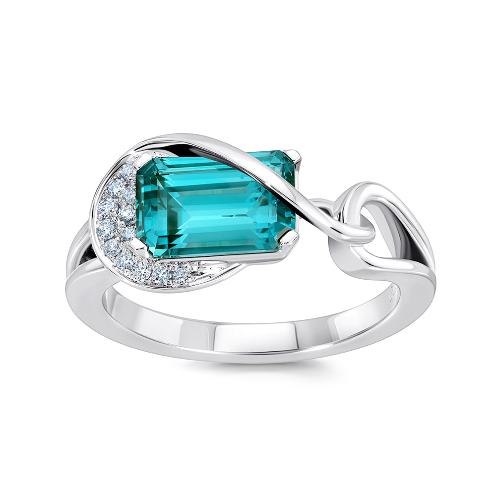 Chatham lab-grown spinel ring, style CR14985WPA
