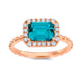 Chatham lab-grown spinel ring, style CR14987RPA