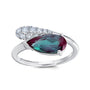 Chatham lab-grown alexandrite ring, style CR14992WAL