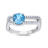 Aqua Blue Spinel Ring