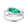Chatham lab-grown chrysoberyl ring, style CR15002WCH