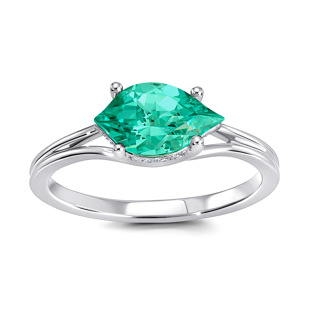 Chatham lab-grown chrysoberyl ring, style CR15013WCH