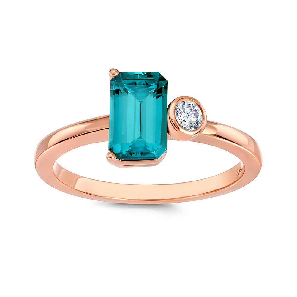 Chatham lab-grown spinel ring, style CR15027RPA