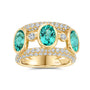 Chatham lab-grown chrysoberyl ring, style CR15061YCH