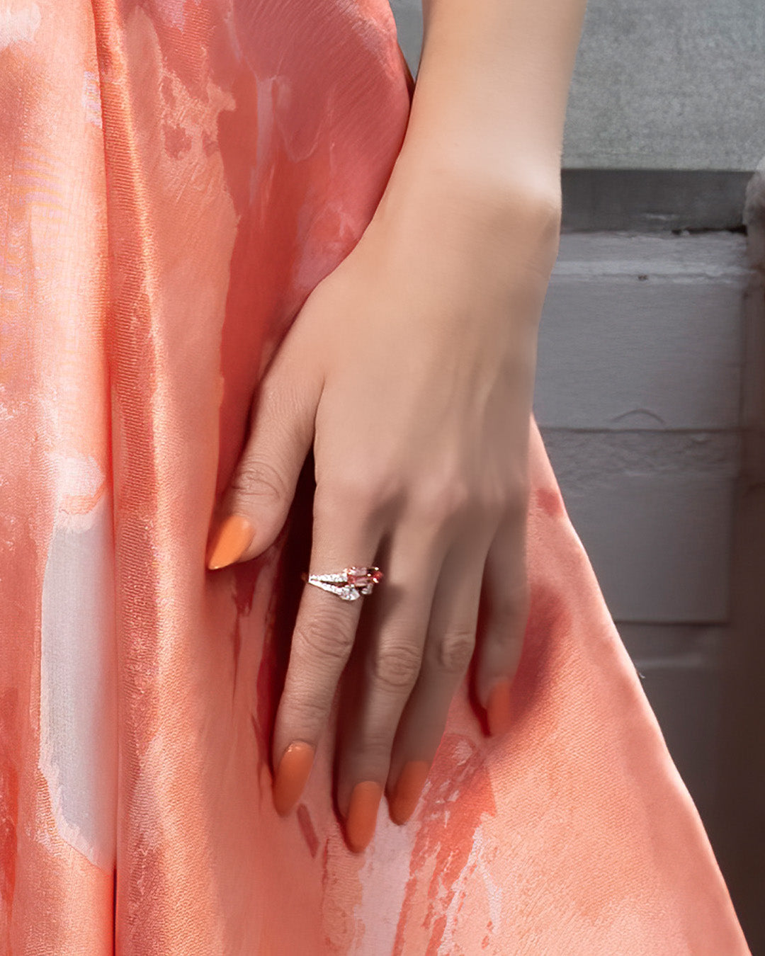 Champagne Sapphire Ring
