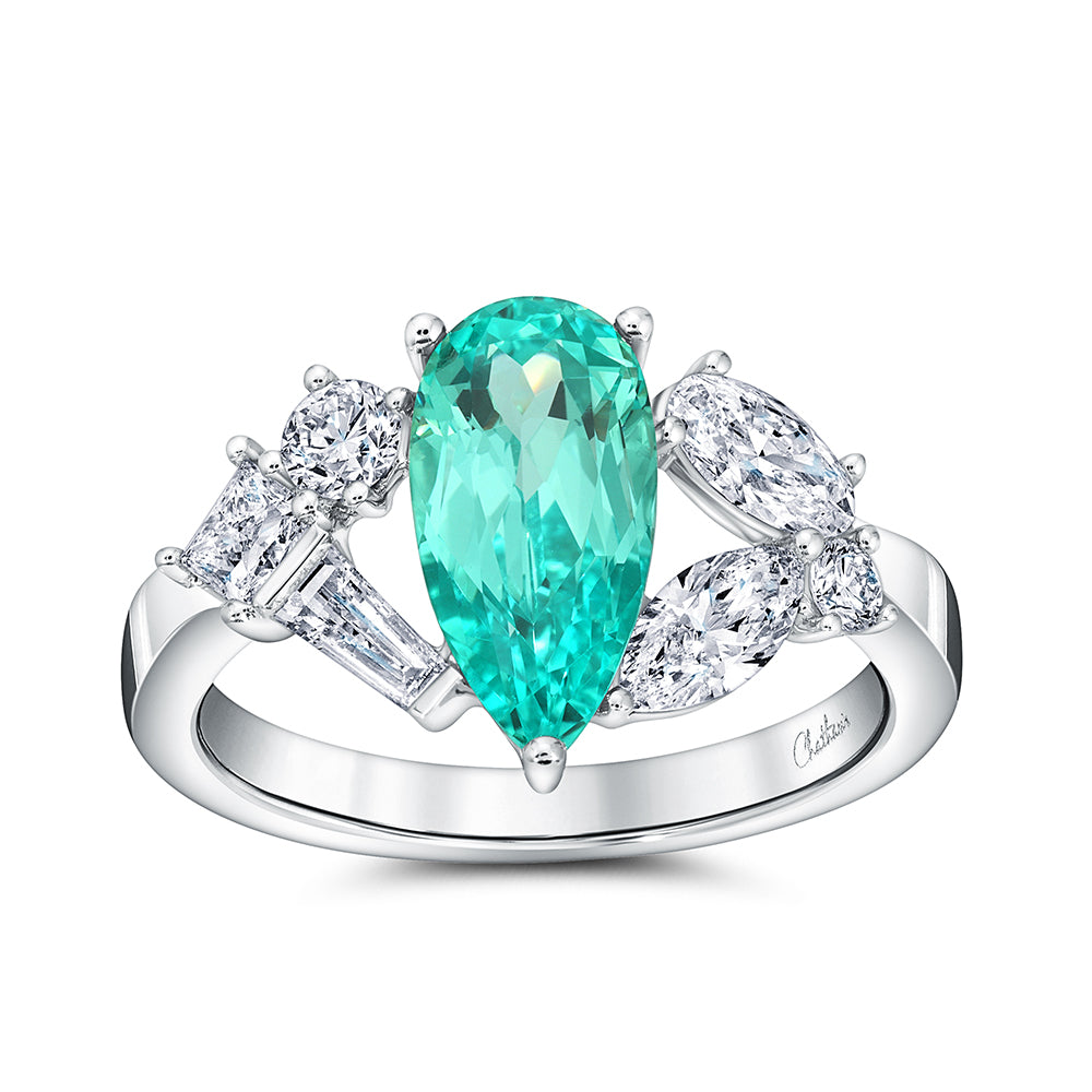 Chatham lab-grown chrysoberyl ring, style CR15063WCH