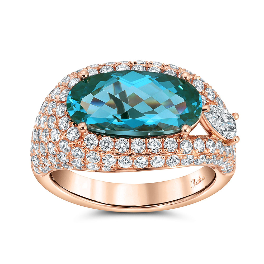 Chatham lab-grown spinel ring, style CR15065RPA