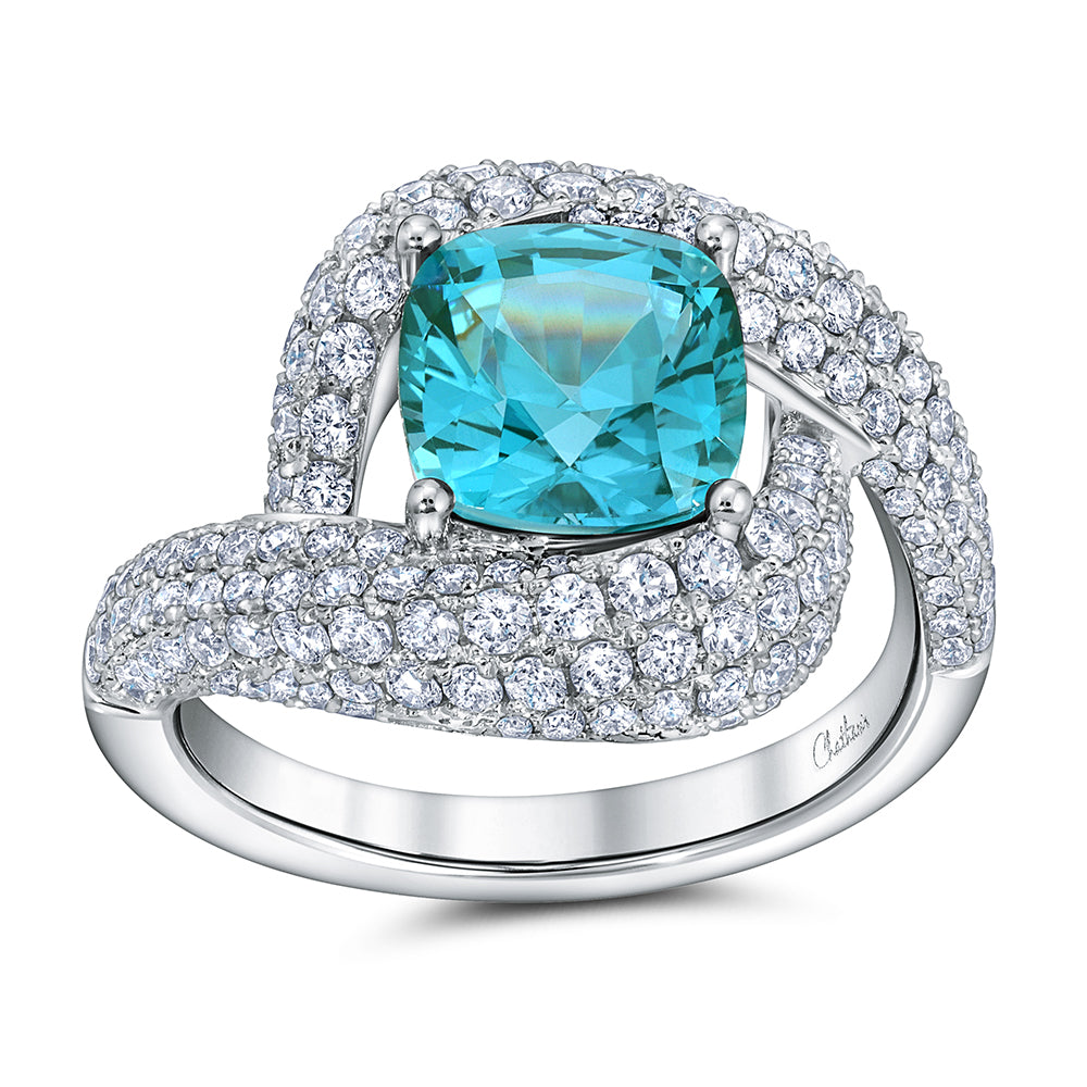 Chatham lab-grown spinel ring, style CR15068WPA