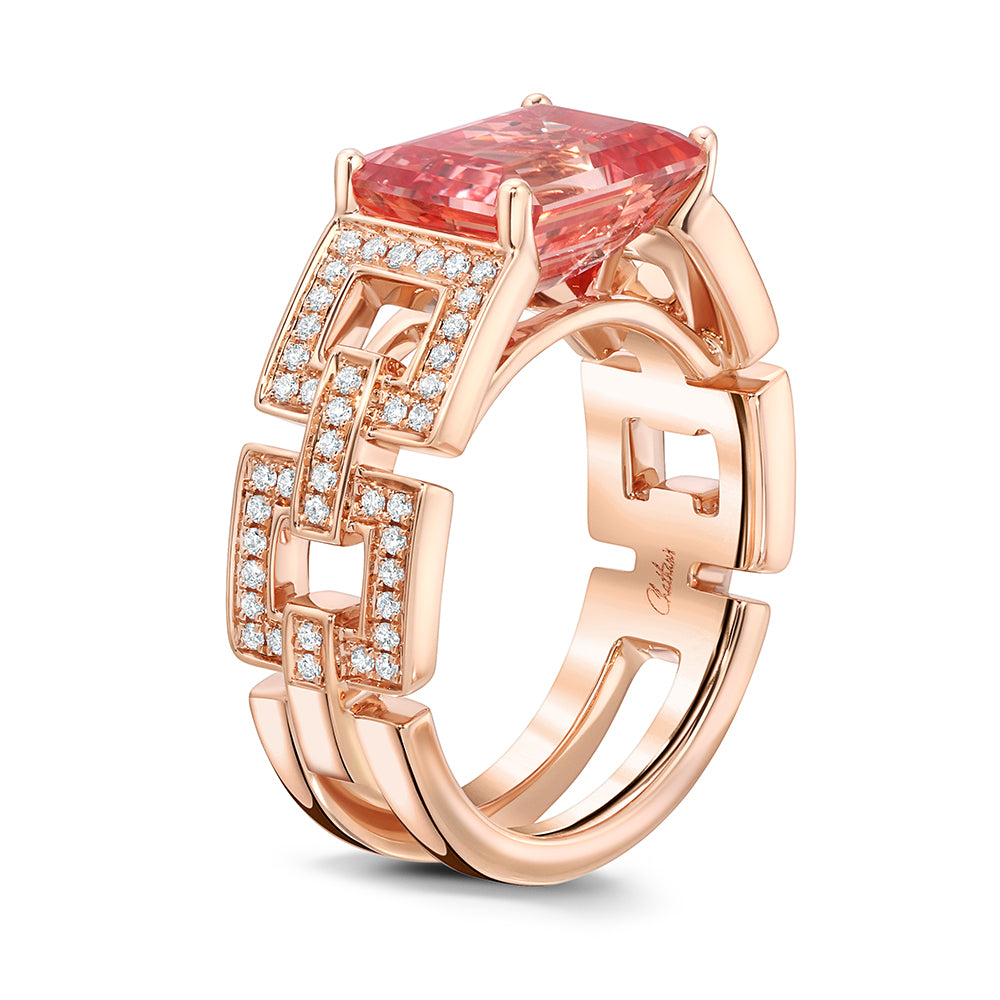 Champagne Sapphire Ring