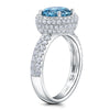 Aqua Blue Spinel Ring