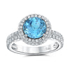 Aqua Blue Spinel Ring