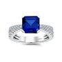Chatham lab-grown blue sapphire ring, style CR15125WBS