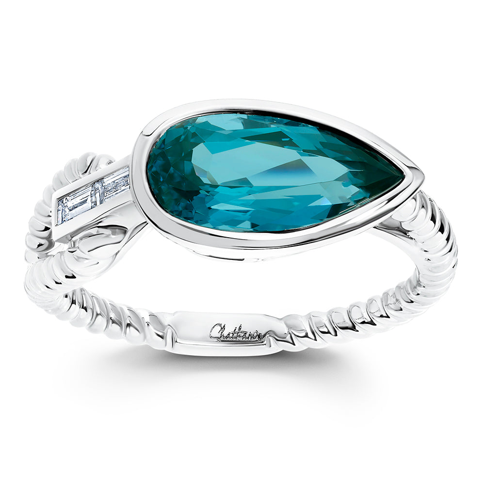 Chatham lab-grown spinel ring, style CR15133WPA
