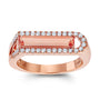 Chatham lab-grown champagne sapphire ring, style CR15134RCS