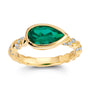 Chatham lab-grown emerald ring, style CR15135YEM