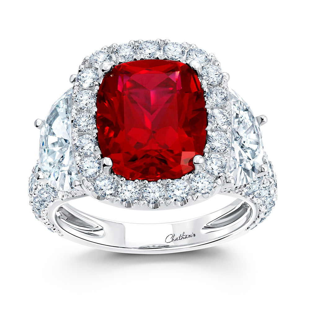 Chatham lab-grown ruby ring, style CR15168WRU