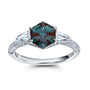 Chatham lab-grown alexandrite ring, style CR15191WAL