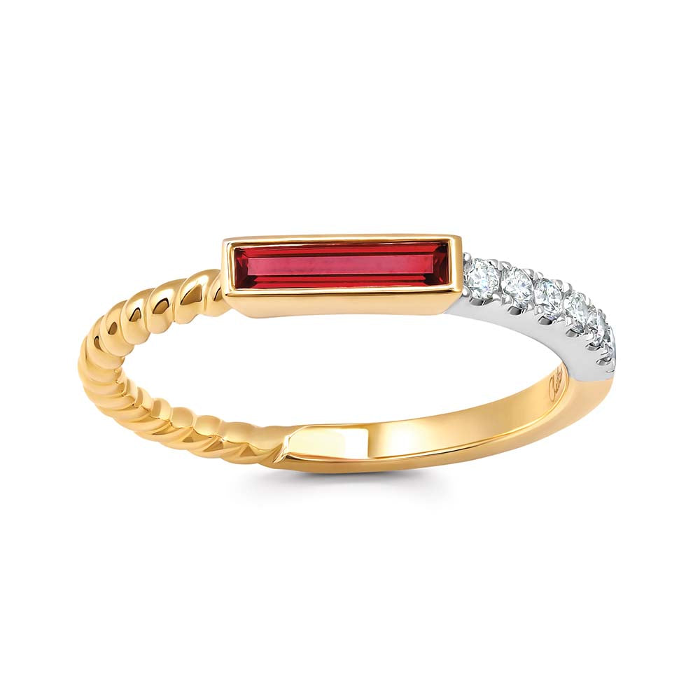 Chatham lab-grown ruby ring, style CR15261YWRU