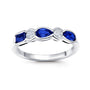 Chatham lab-grown blue sapphire ring, style CR15277WBS