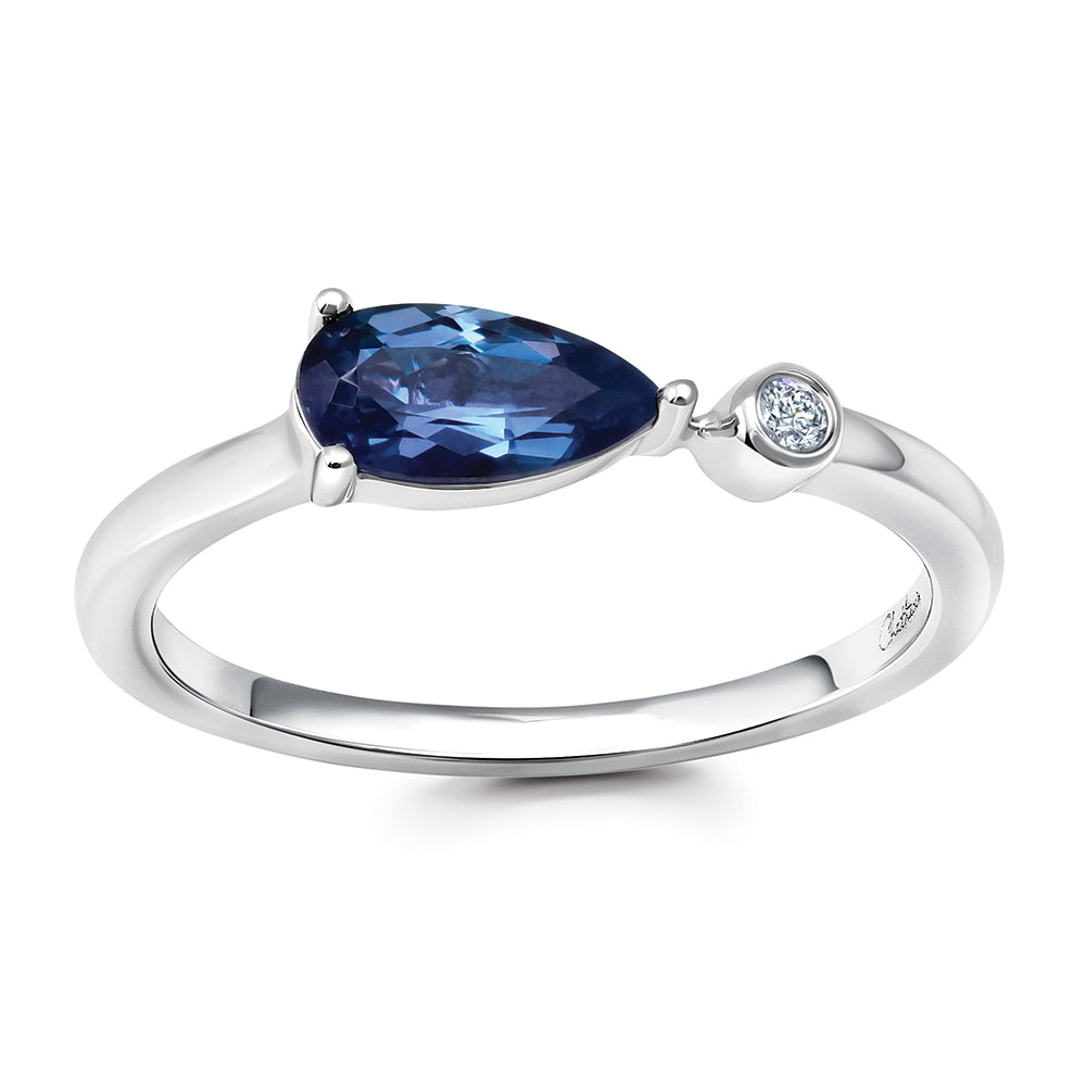 Chatham lab-grown alexandrite ring, style CR15284WAL