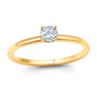 Chatham lab-grown diamond solitaire ring, style CR15289YDIA