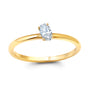 Chatham lab-grown diamond solitaire ring, style CR15291YDIA