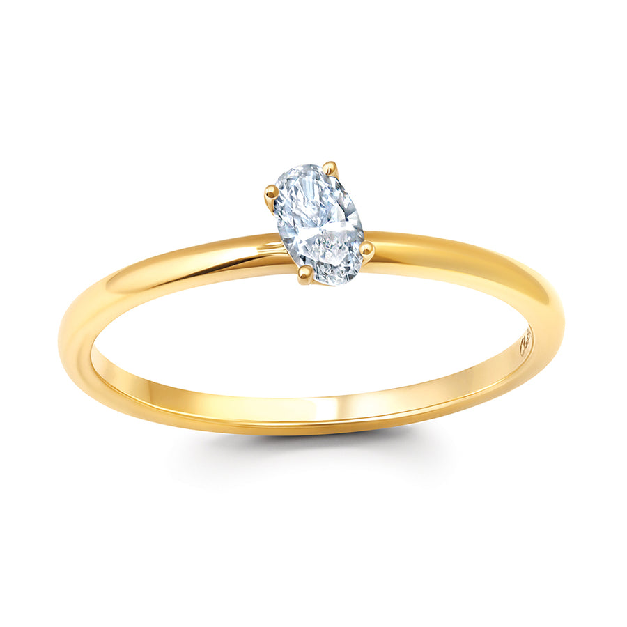 Diamond Stackable Solitaire Ring