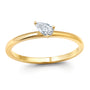 Chatham lab-grown diamond solitaire ring, style CR15293YDIA