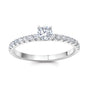 Chatham lab-grown diamond solitaire ring, style CR15295WDIA