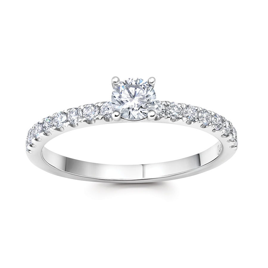 Diamond Stackable Solitaire Ring