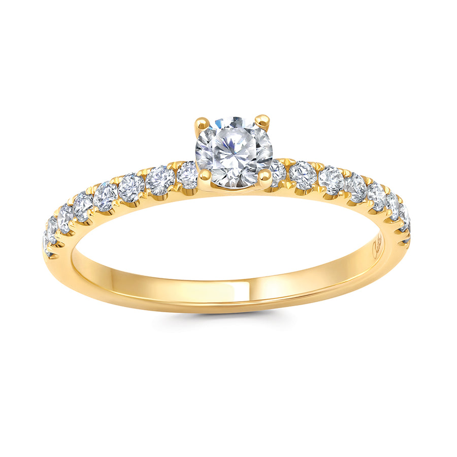 Diamond Stackable Solitaire Ring