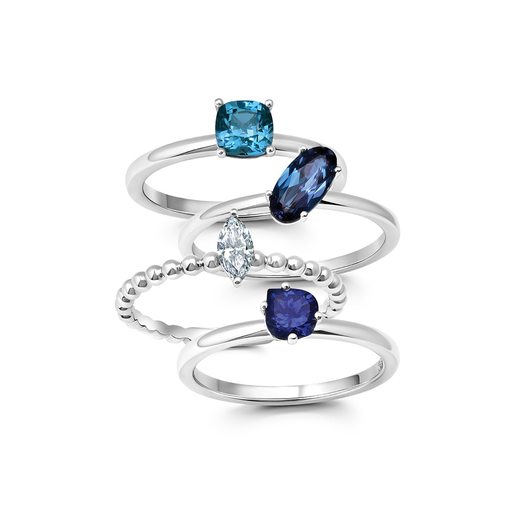 Diamond Stackable Solitaire Ring