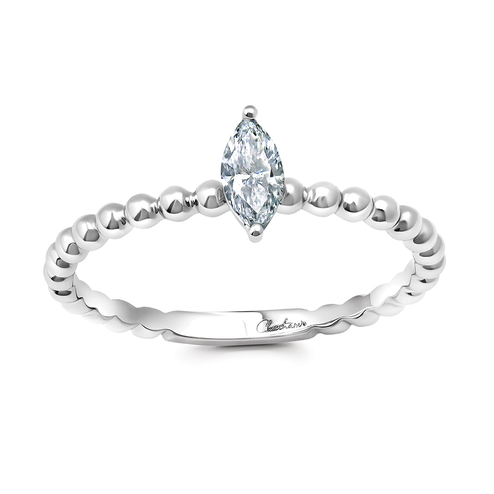 Chatham lab-grown diamond solitaire ring, style CR15300WDIA