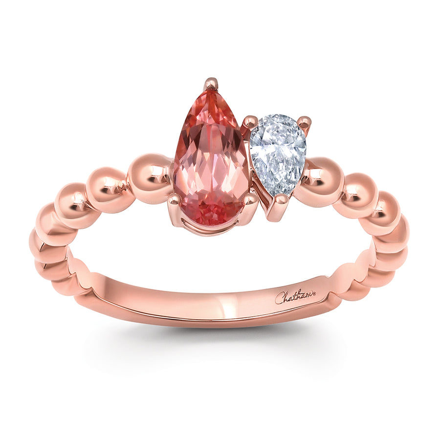 Champagne Sapphire Ring