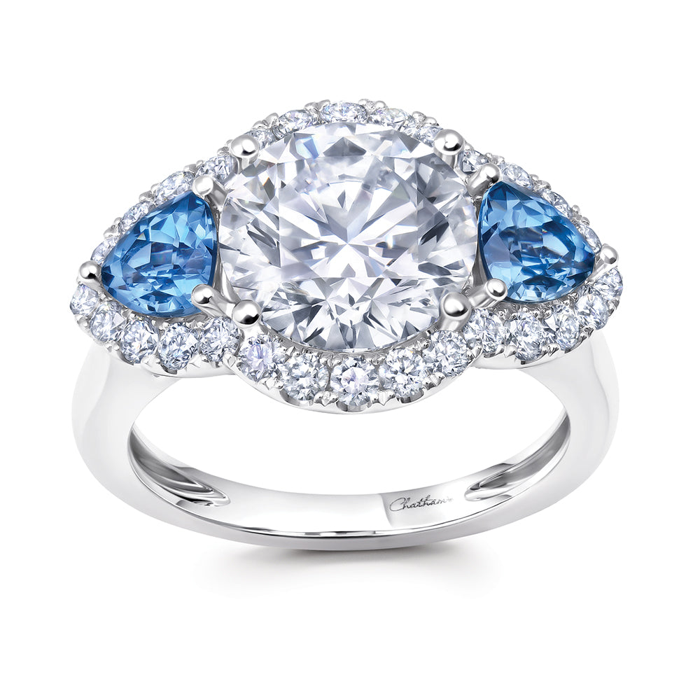 Chatham lab-grown diamond ring, style CR15334WDIA
