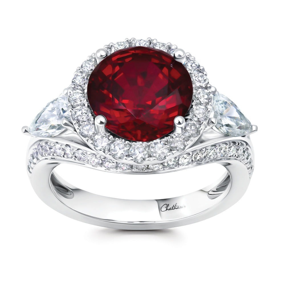 Chatham lab-grown ruby ring, style CR15336WRU