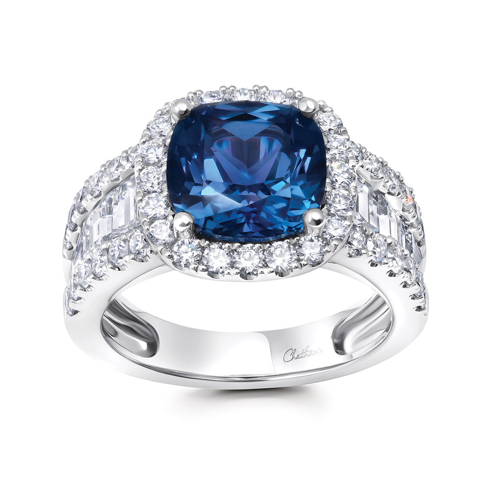 Chatham lab-grown alexandrite ring, style CR15338WAL