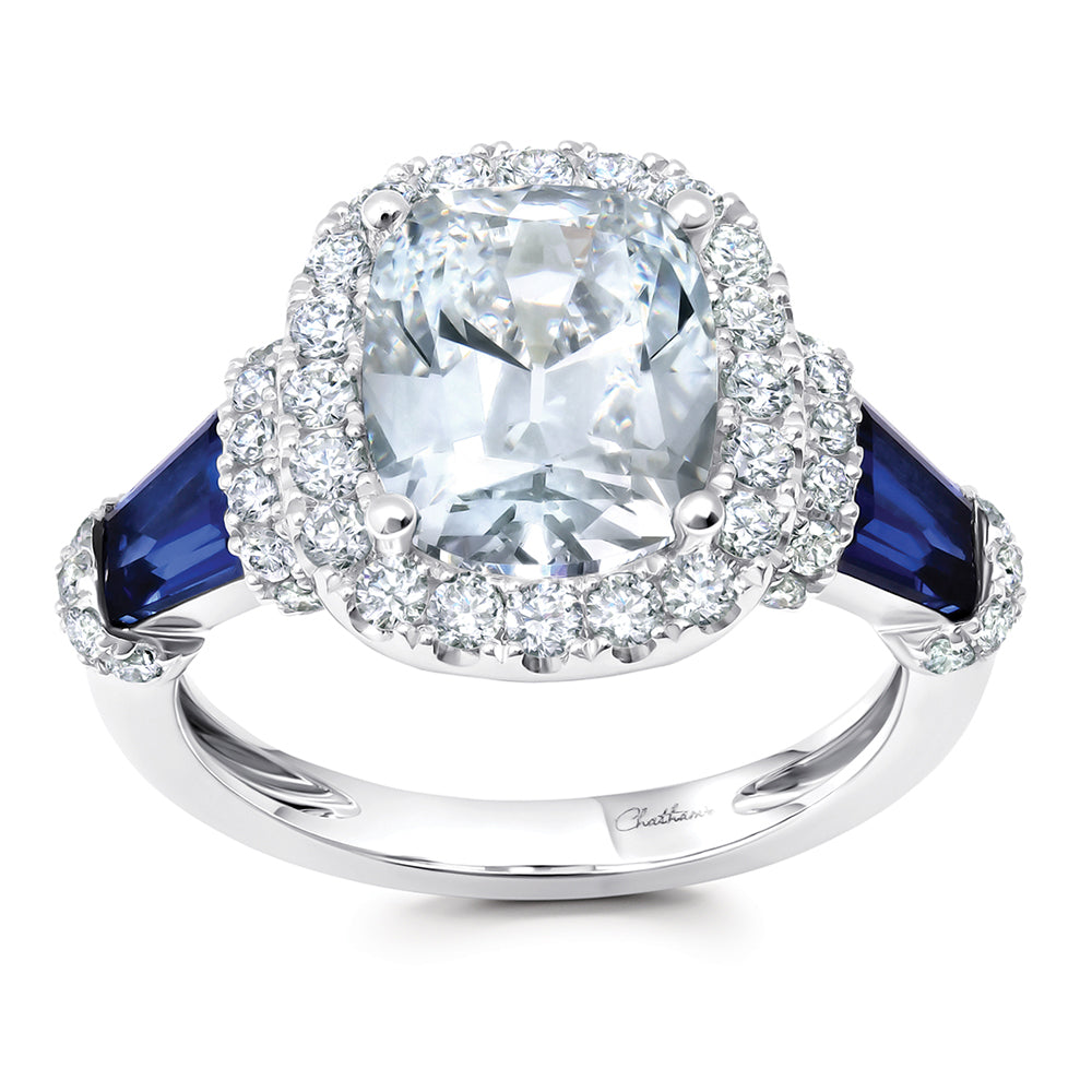 Chatham lab-grown diamond ring, style CR15341WDIA