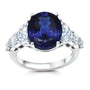 Chatham lab-grown blue sapphire ring, style CR15343WBS