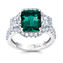 Chatham lab-grown emerald ring, style CR15348WEM