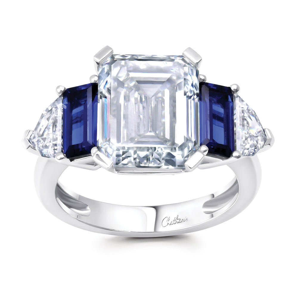 Chatham lab-grown diamond ring, style CR15353WDIA