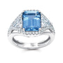 Chatham lab-grown aqua blue spinel ring, style CR15354WAQ