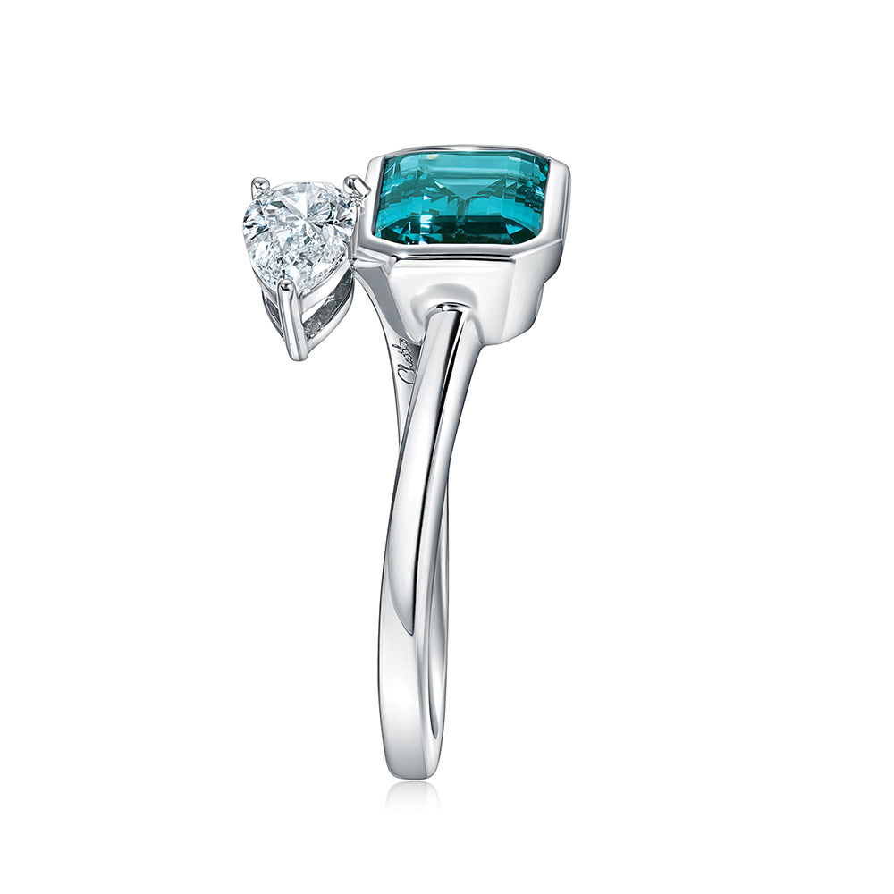 Paraiba Colored Spinel Ring
