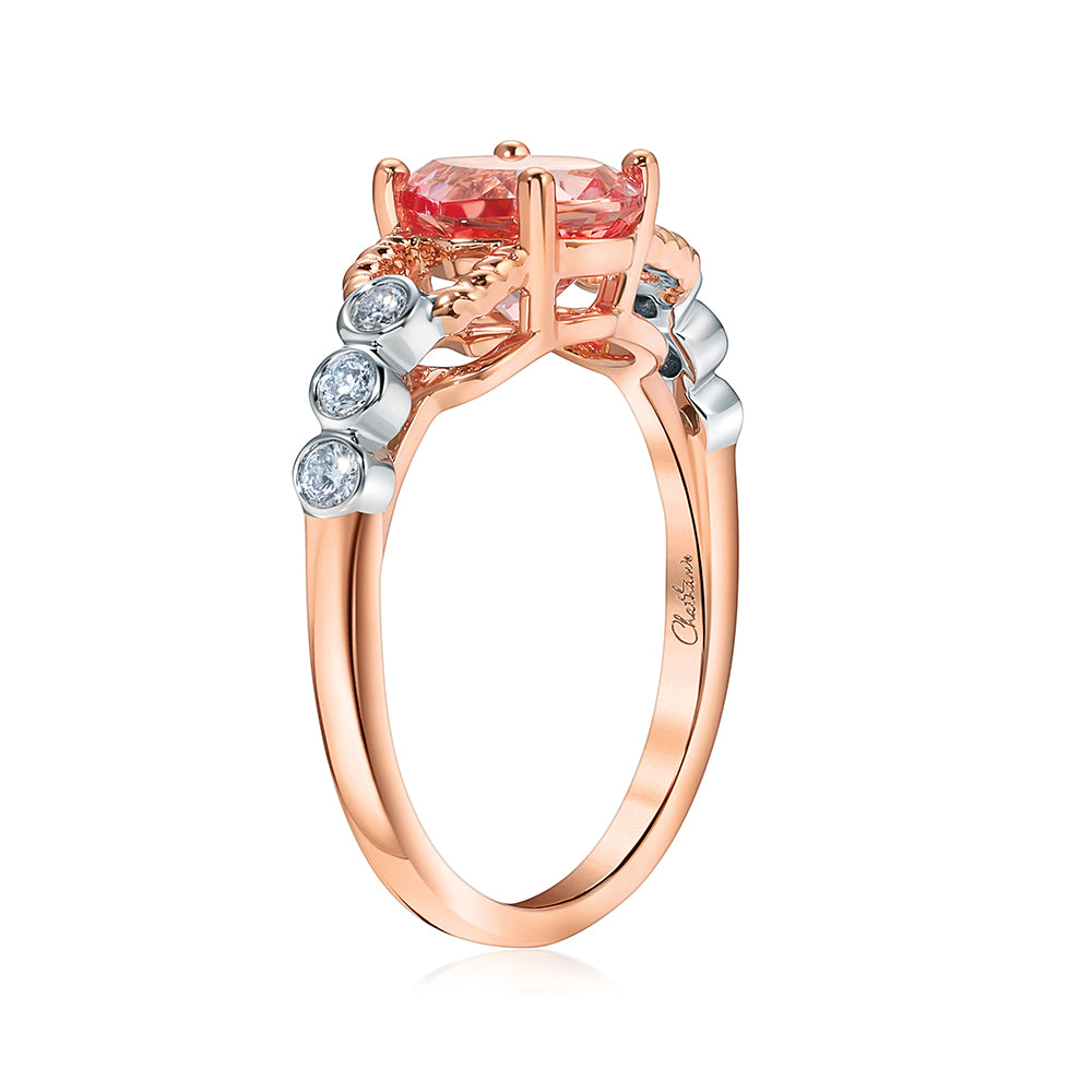 Champagne Sapphire Ring