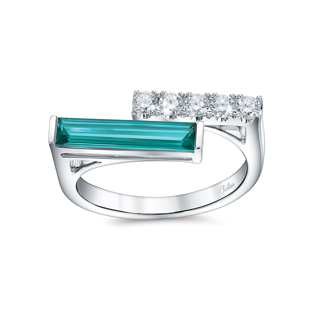 Paraiba Colored Spinel Ring
