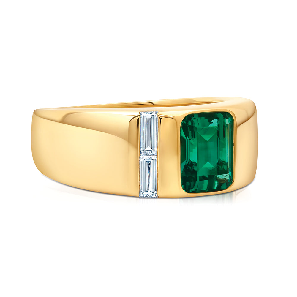Men's Emerald Ring