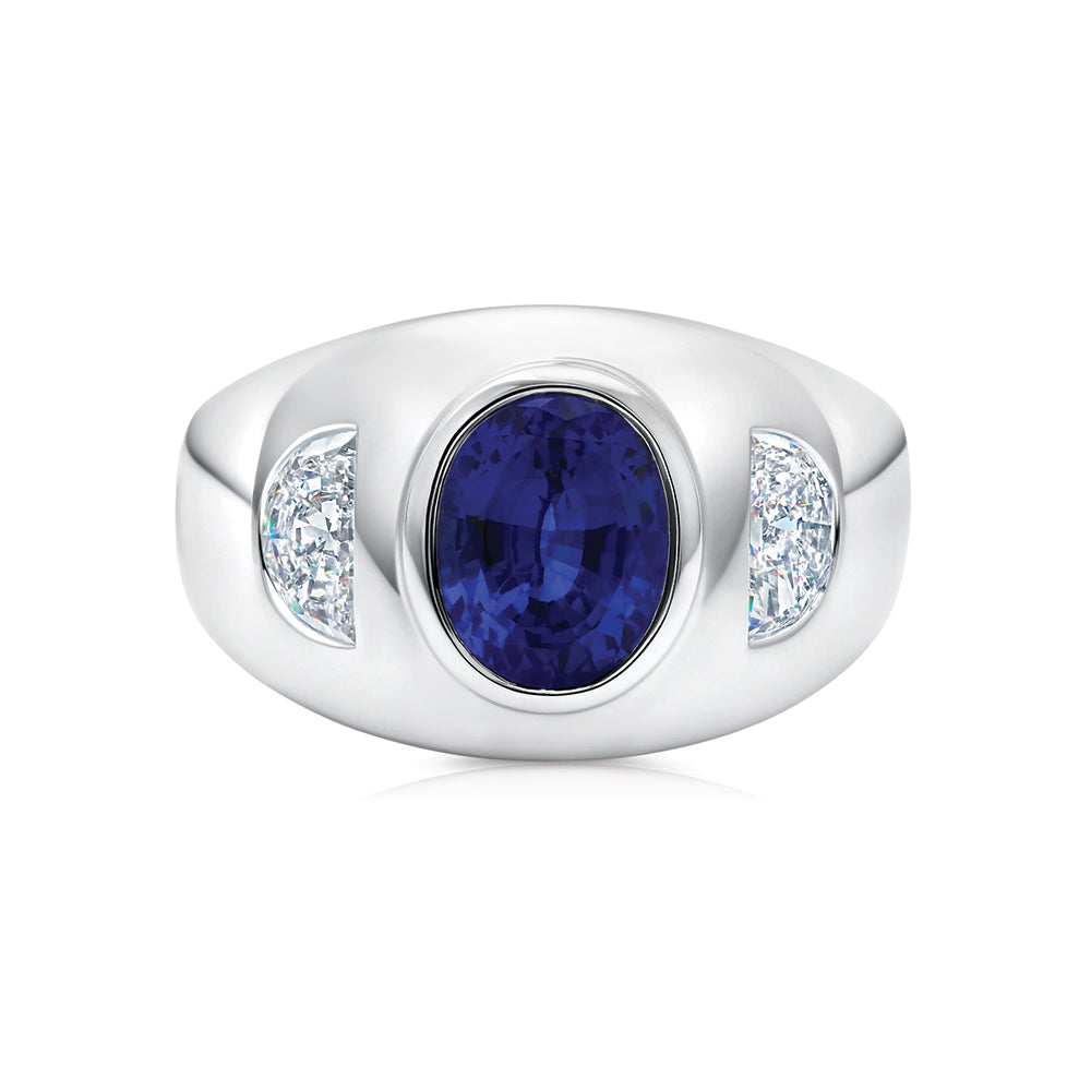 Men's Blue Sapphire Ring