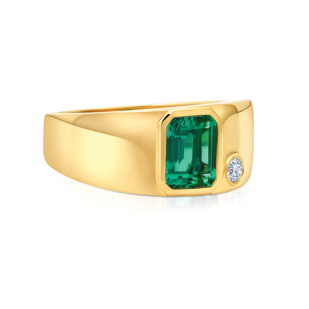 Men's Emerald Ring