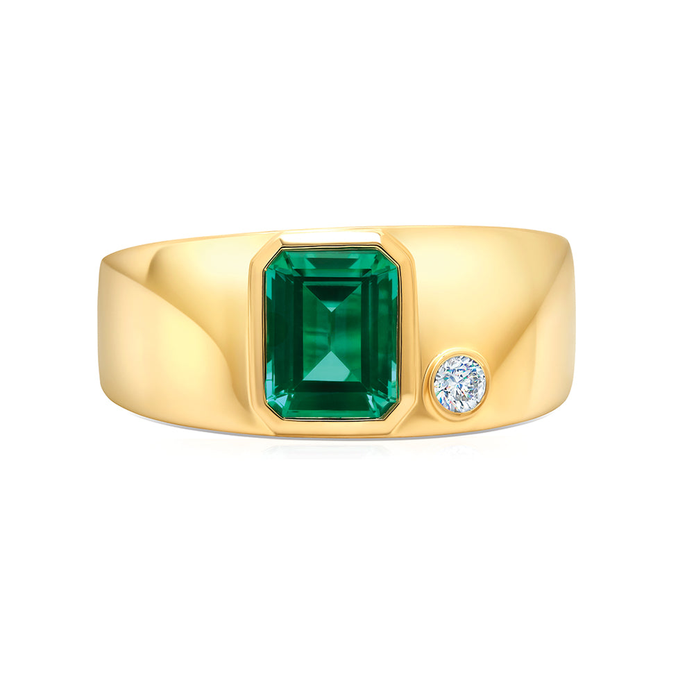 Men's Emerald Ring