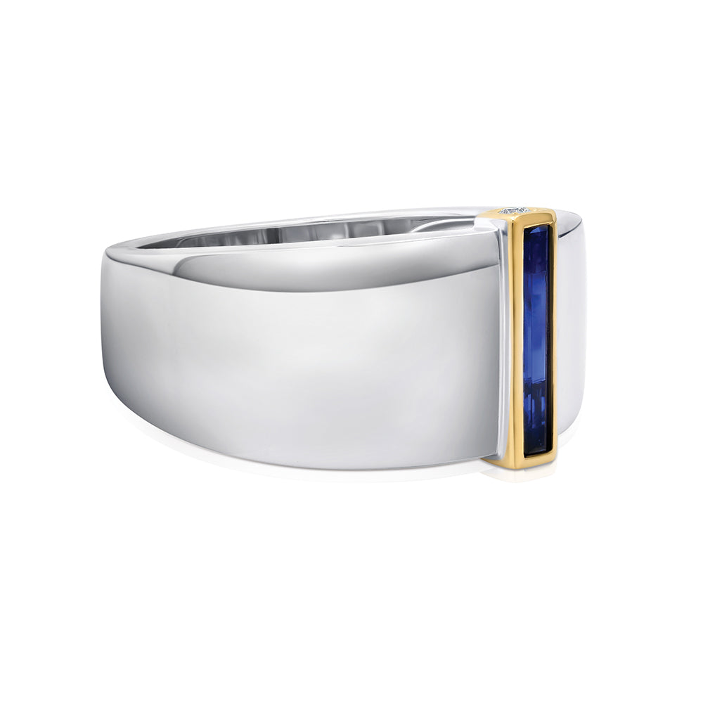 Men's Blue Sapphire Ring